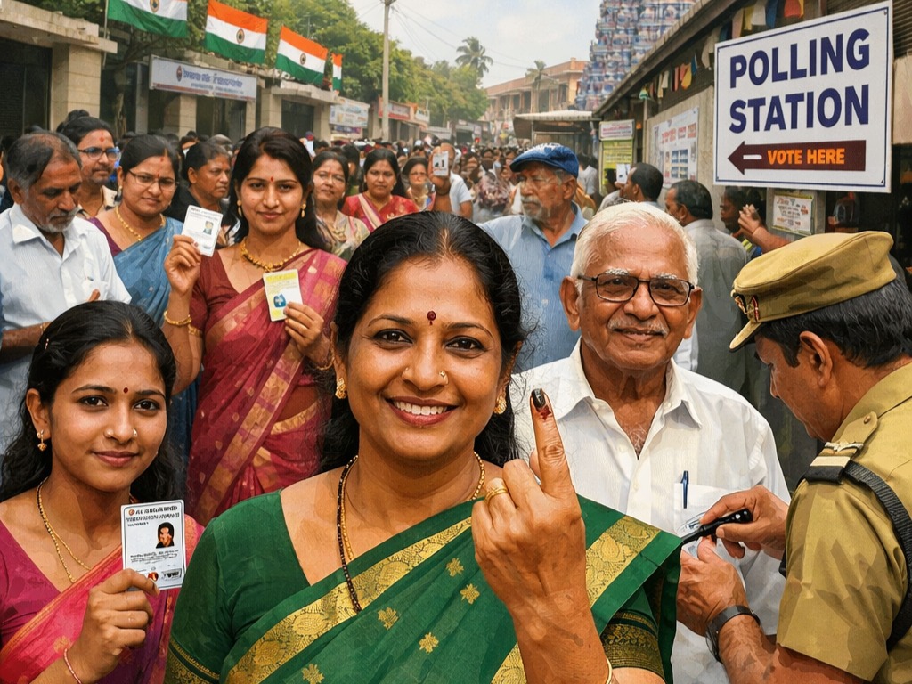 Millions Cast Votes as India Kicks Off 2026 State Elections; Tamil Nadu Polls on April 23!