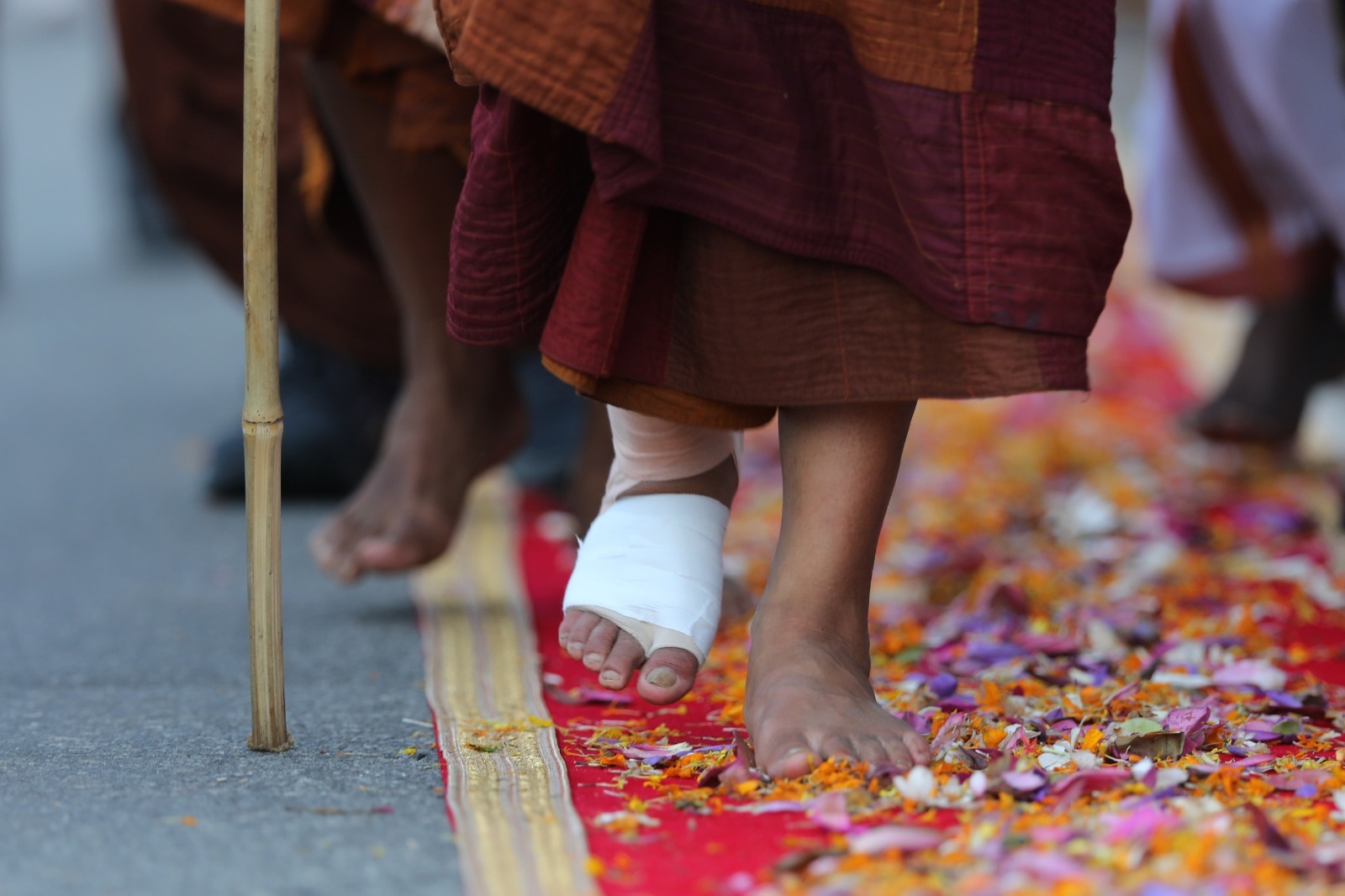 සාම  පා  ගමනේ  සිව්වෙනි  දිනය අද