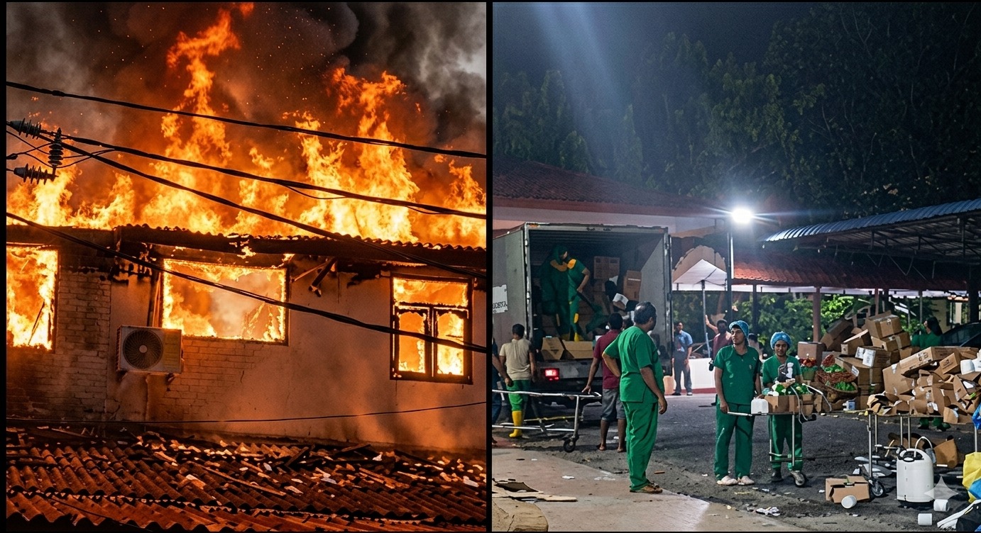 යාපනය ශික්ෂණ රෝහලේ ඖෂධ ගබඩාවේ ගින්නක්